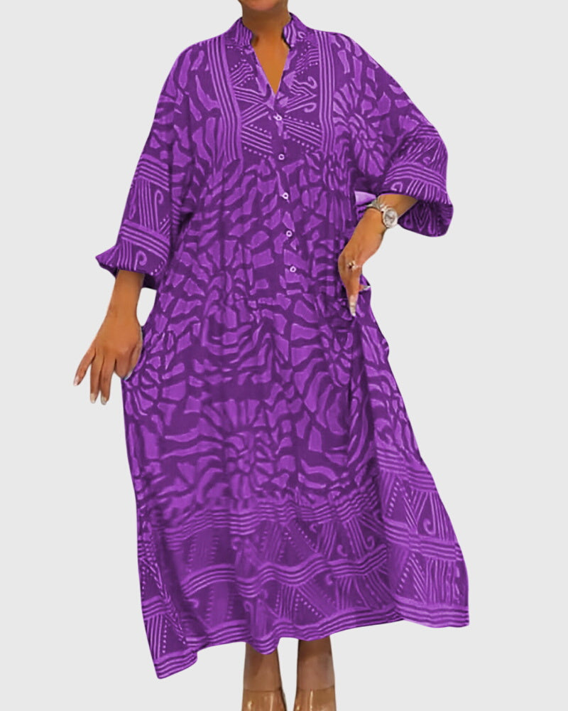 Morgan and Brooke | Mckinley™ | Maxi Dress, Elegant Print