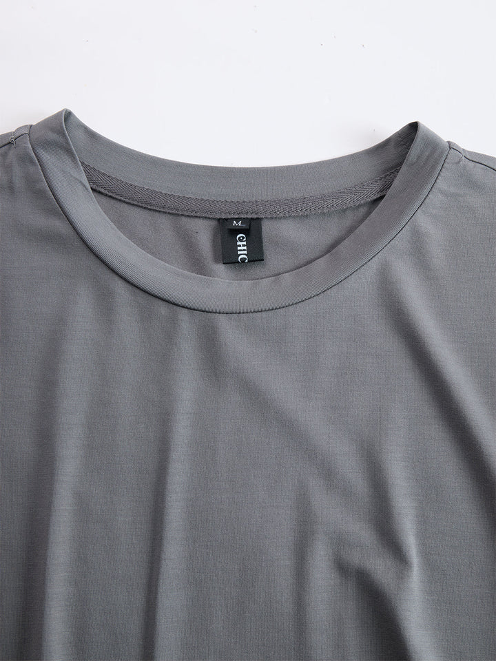 Morgan & Brooke | Grey Ruched Dress