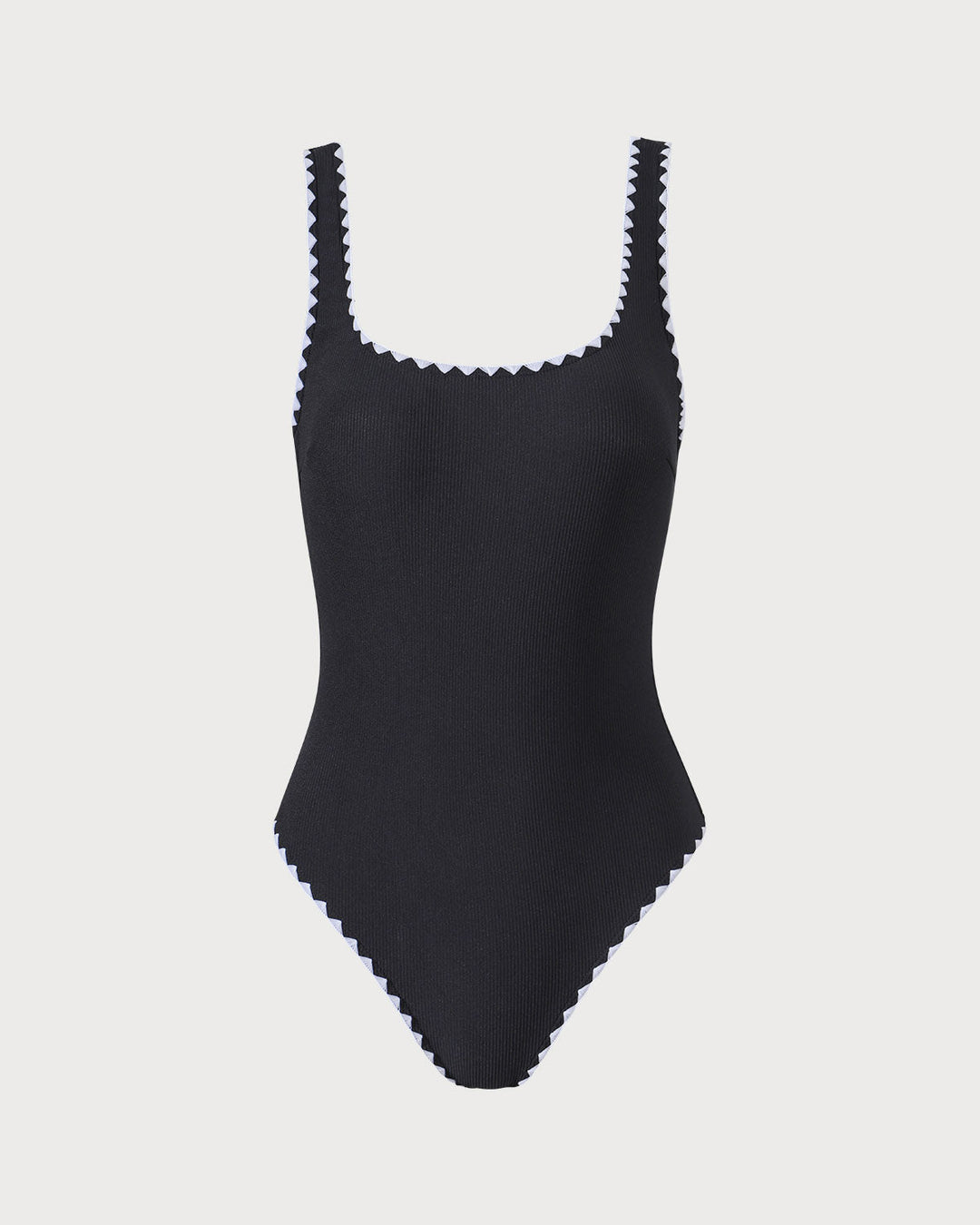 Morgan and Brooke | Ribbed One Piece Swimwear for Women in Black