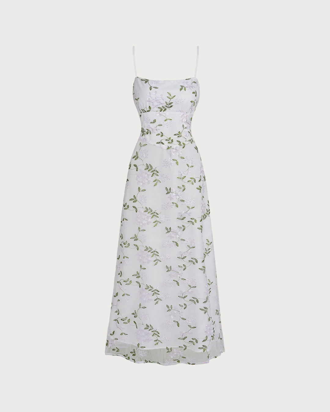 Morgan and Brooke | Floral Slip Maxi Dress in White