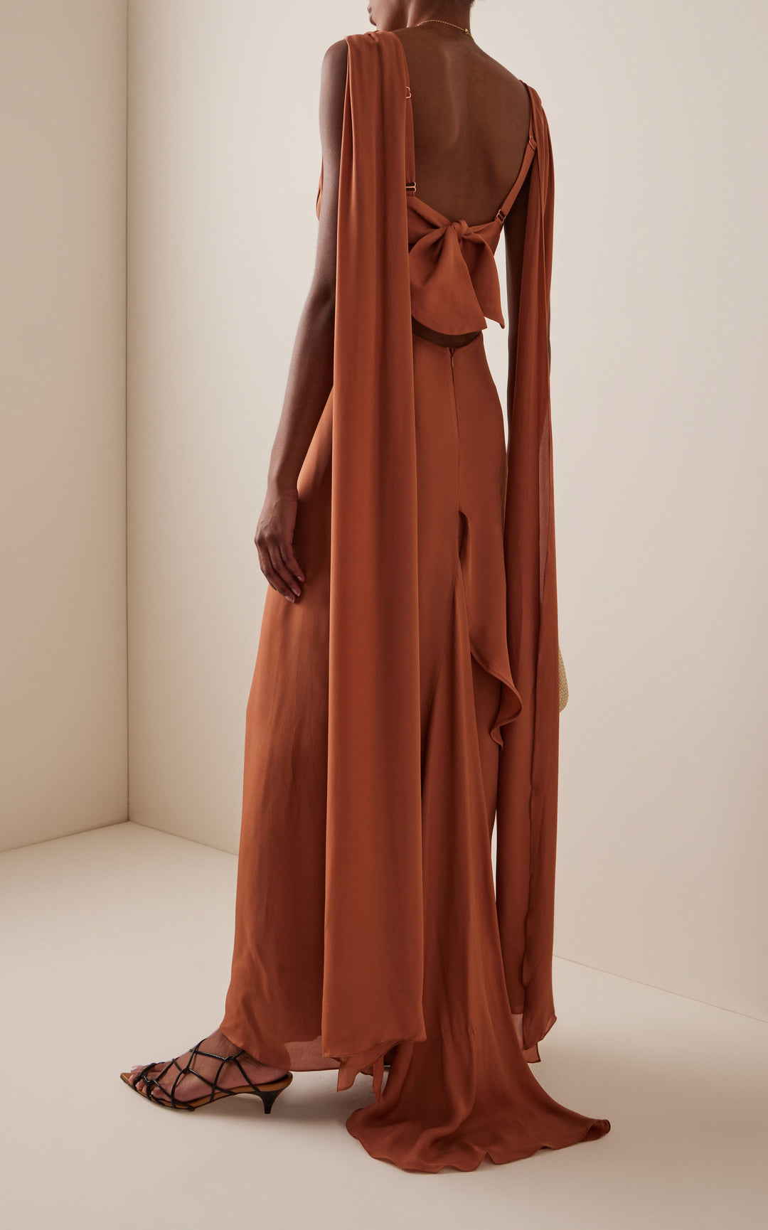 Morgan & Brooke | Ocean Blue Draped Maxi Dress
