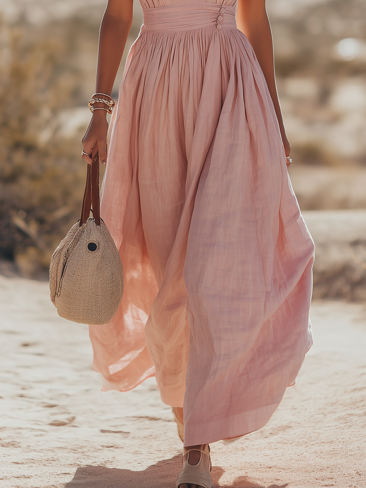 Morgan & Brooke | Bohemian West Resort Elegant Sleeveless Dress