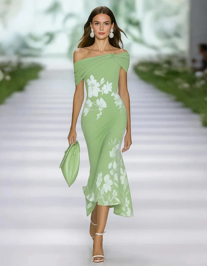 Morgan & Brooke | Green Lace Dress
