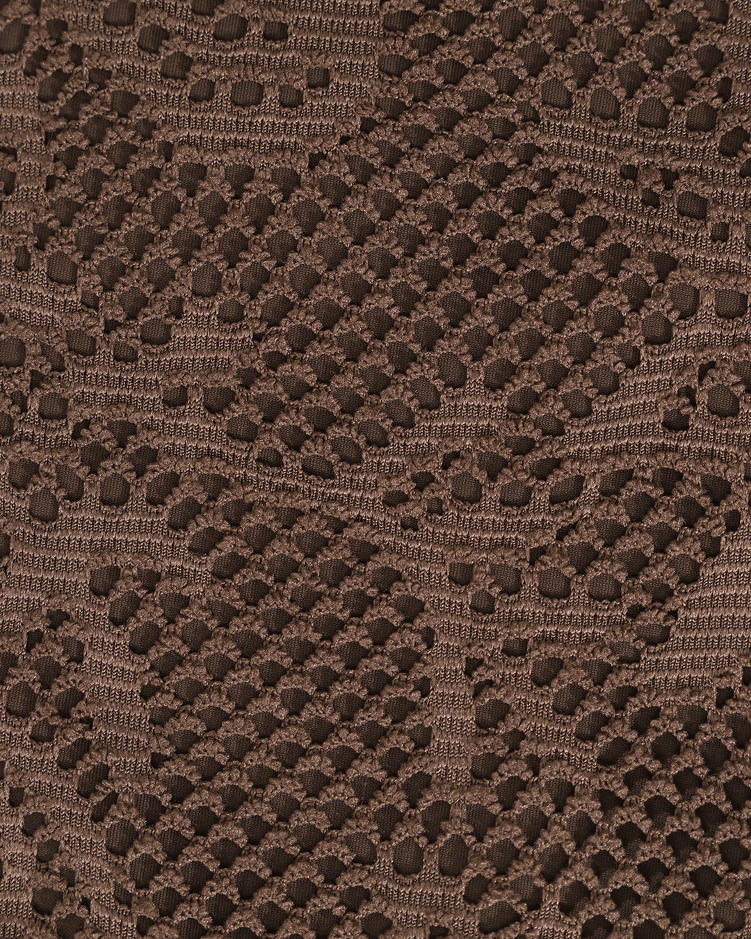 Morgan and Brooke | Textured Halter Bikini Suit for Women in Brown
