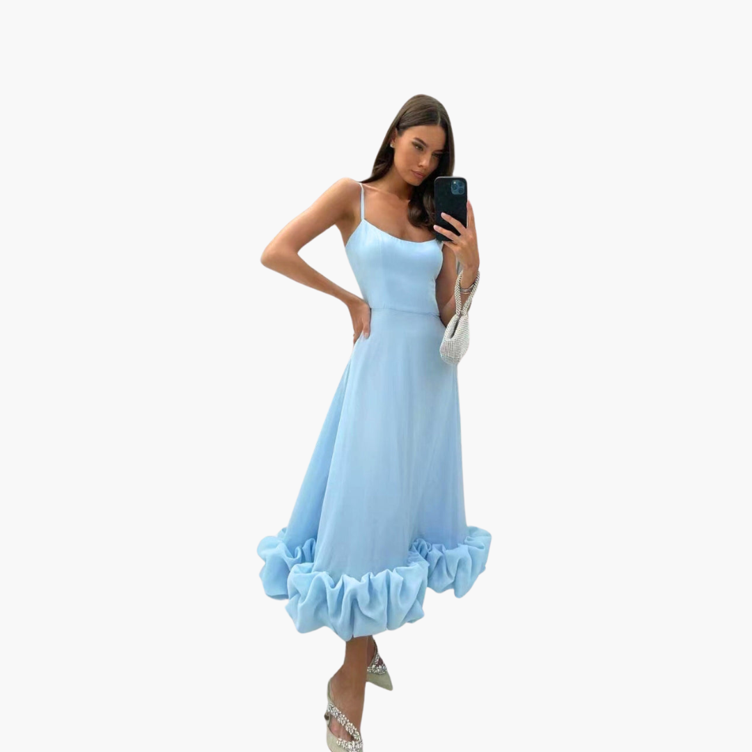 Morgan & Brooke | Ivory Bias-Cut Silk Dress
