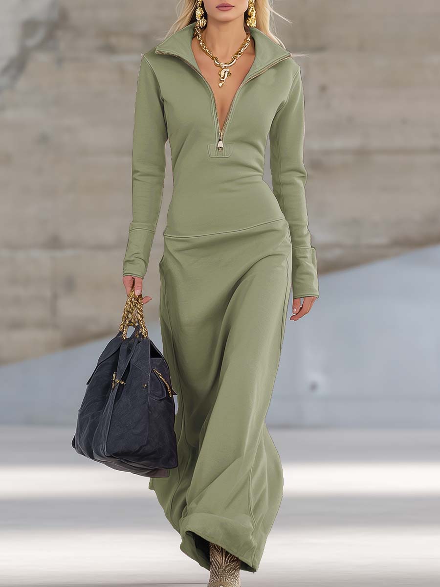 Morgan & Brooke | Pink V-Neck Evening Dress