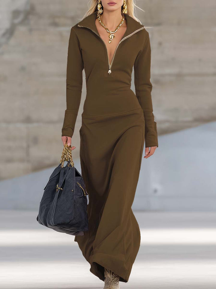 Morgan & Brooke | Pink V-Neck Evening Dress