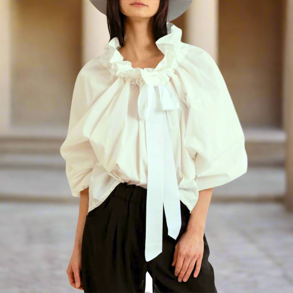 Morgan and Brooke | Bellarine | Puffed Cotton Blouse