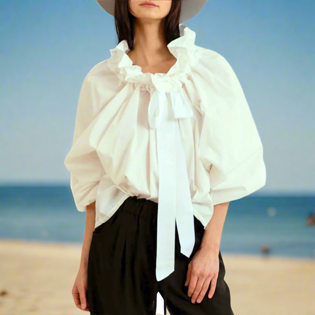 Morgan and Brooke | Bellarine | Puffed Cotton Blouse