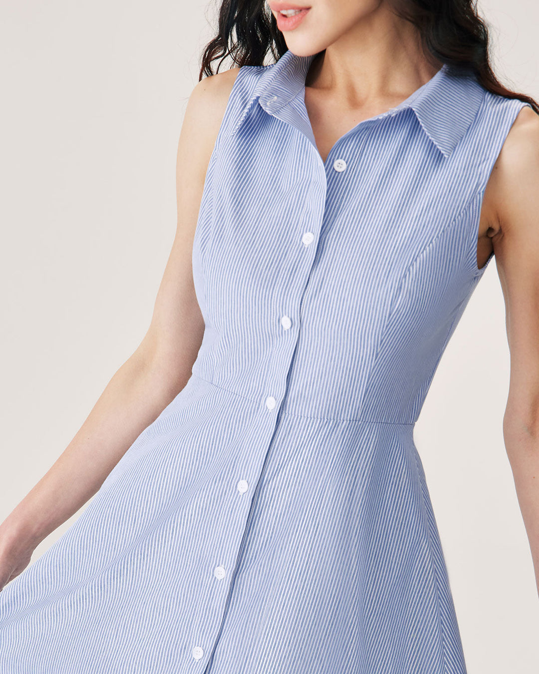 Morgan and Brooke | Striped Blue Mini Dress