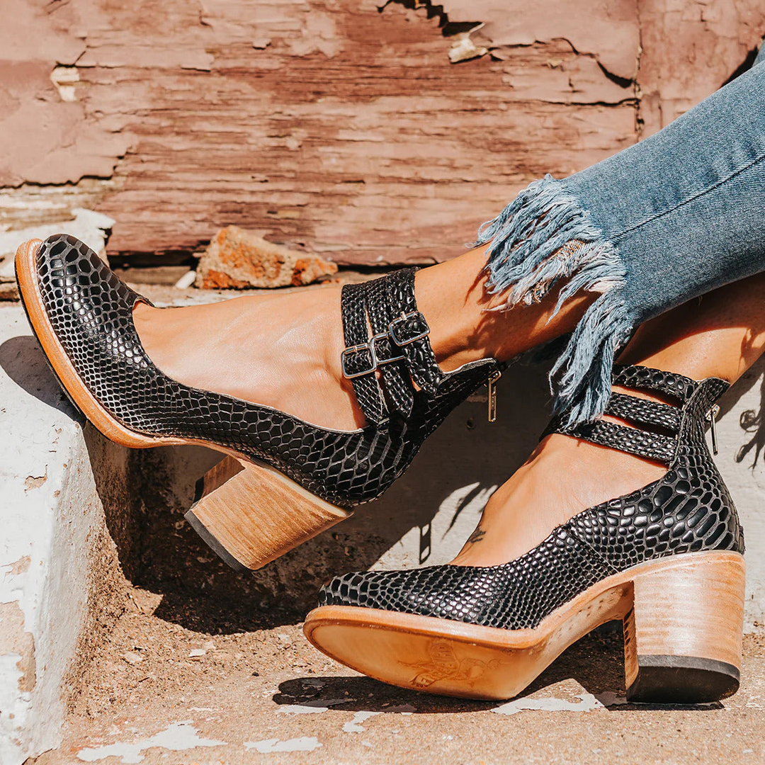 Morgan and Brooke | Vintage Leather Strap Heels