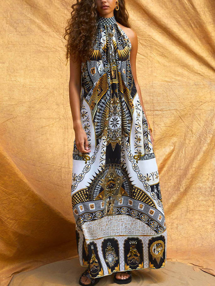 Morgan & Brooke | Unique Retro Gorgeous Pattern Print Dress