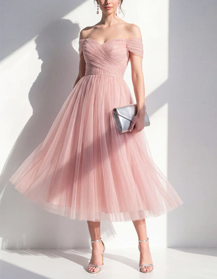 Morgan & Brooke | Pink Tulle Dress