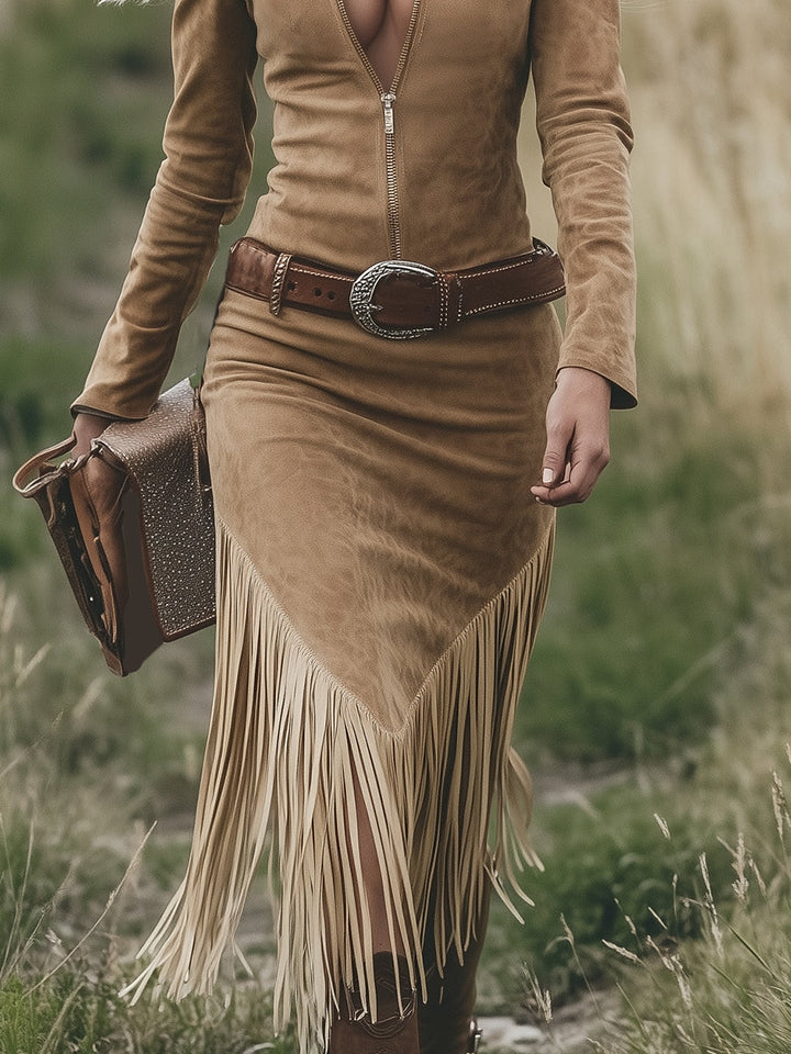 Morgan & Brooke | Tassel Casual Dress