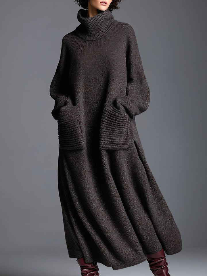 Morgan & Brooke | Brown Knit Dress