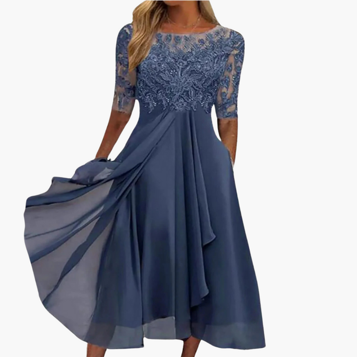 Morgan & Brooke | Embroidered Lace Dress