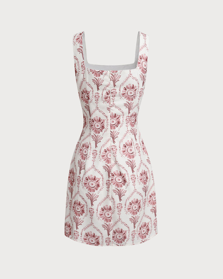 Morgan and Brooke | Floral Slip Mini Dress for Women in Pink