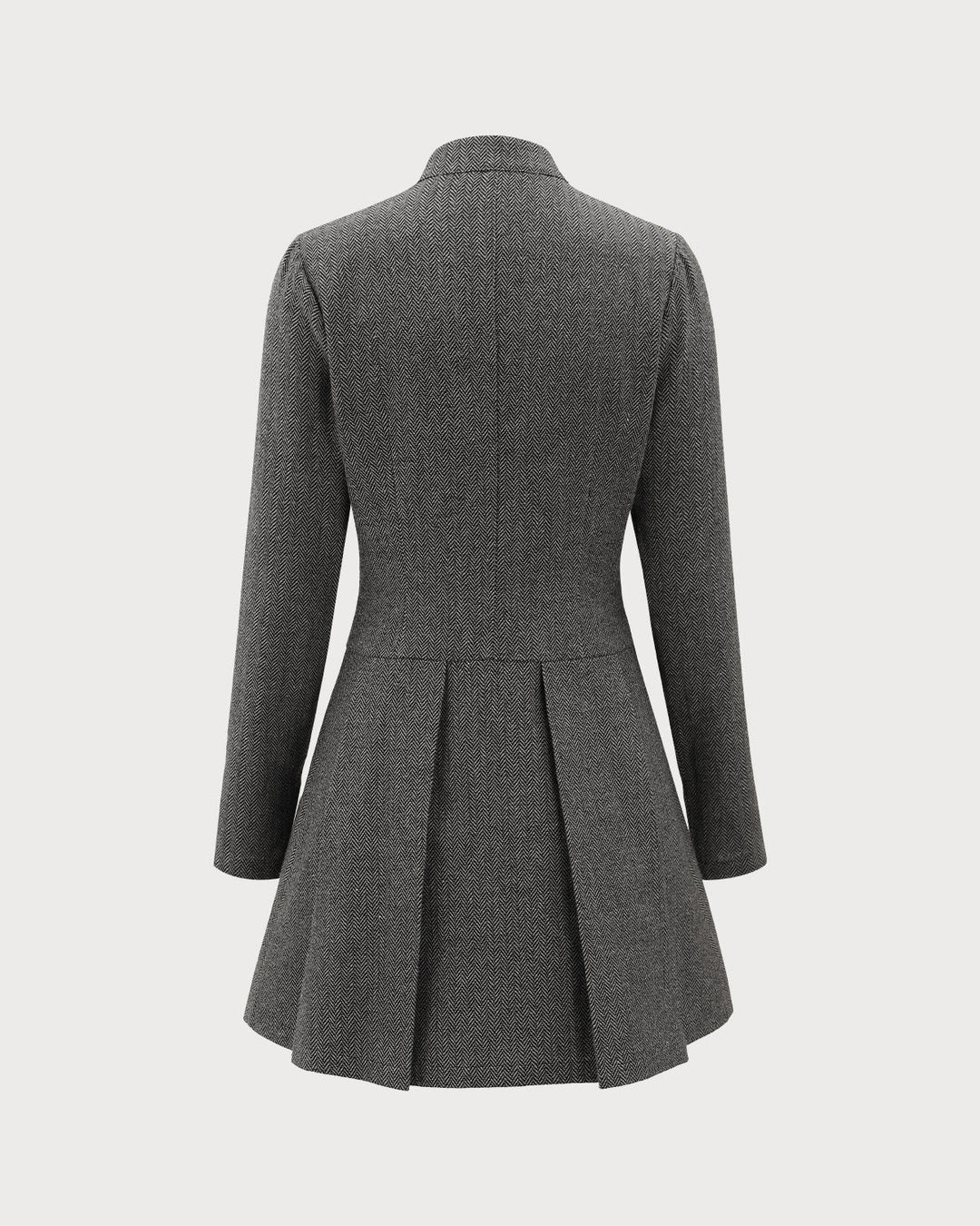 Morgan and Brooke | Grey Pleated Mini Dress