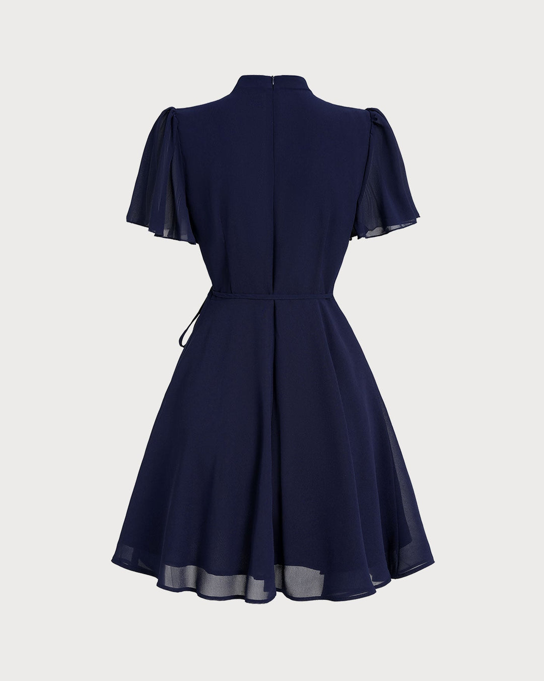 Morgan and Brooke | Blue Butterfly Sleeve Mini Dress