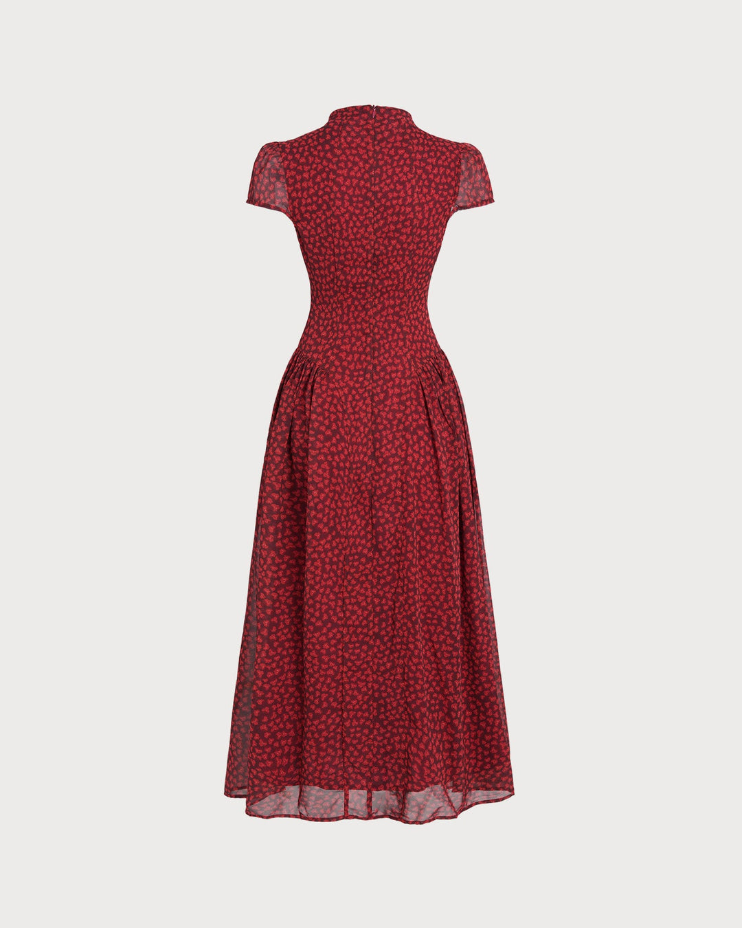 Morgan and Brooke | Cap Sleeve Floral Maxi Dress, Women's, Red