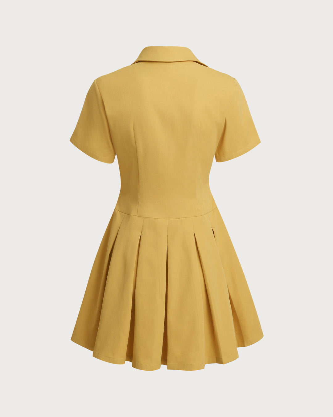 Morgan and Brooke | Yellow Pleated Mini Dress