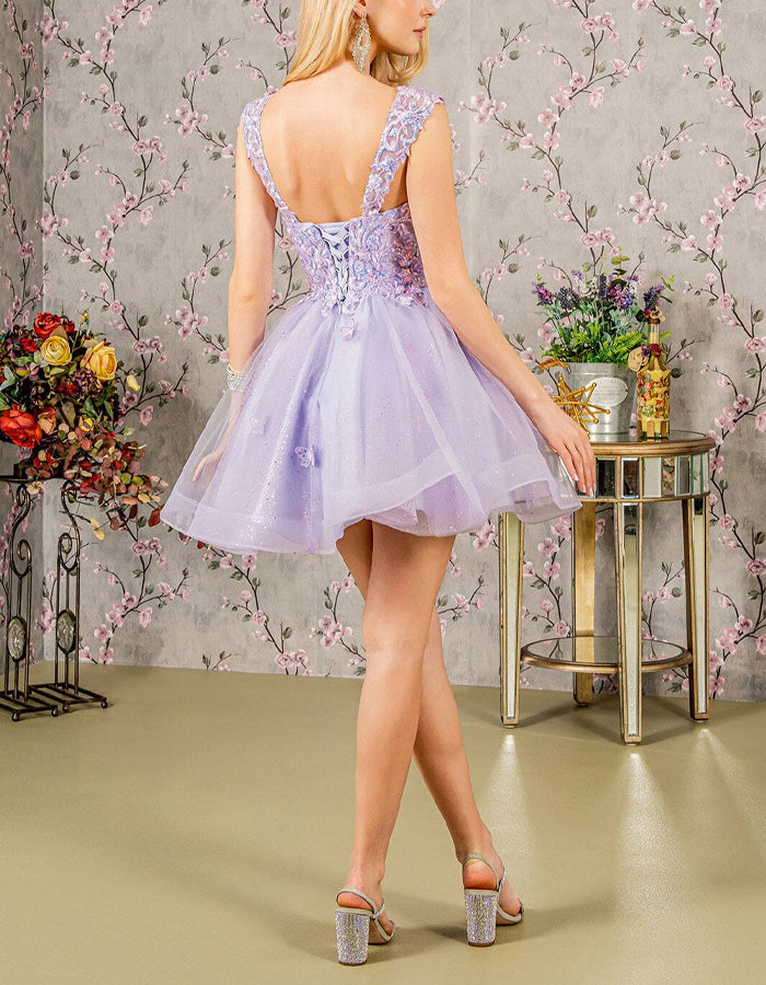 Morgan & Brooke | Mint Green Tulle Cocktail Sleeveless Dress