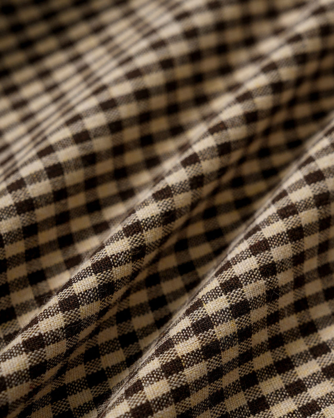 Morgan and Brooke | Brown Plaid Puffed Sleeve Blouse