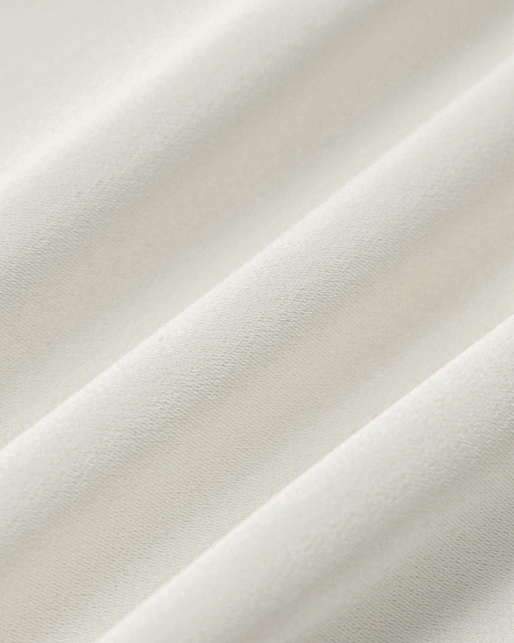 Morgan and Brooke | Textured V-Neck Midi Dress in White