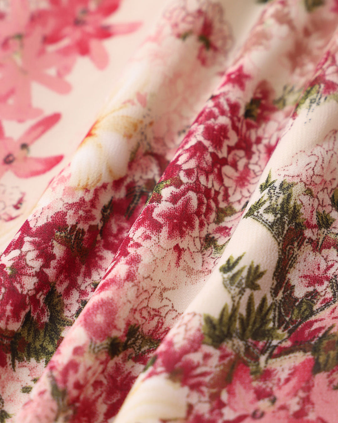 Morgan and Brooke | Floral Ruffle Midi Dress for Women in Pink