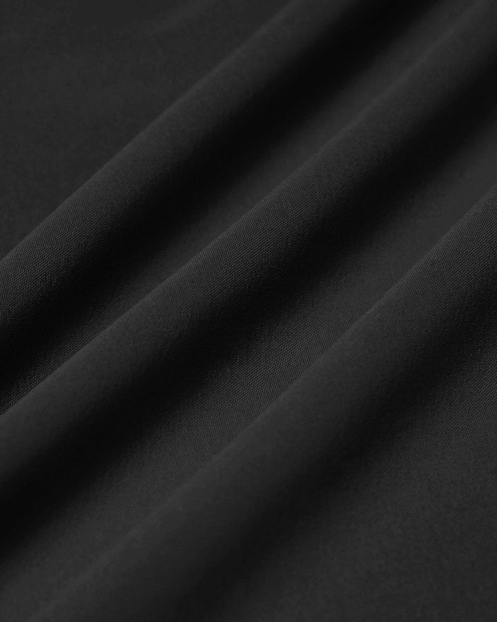 Morgan and Brooke | Black Square Neck Midi Dress