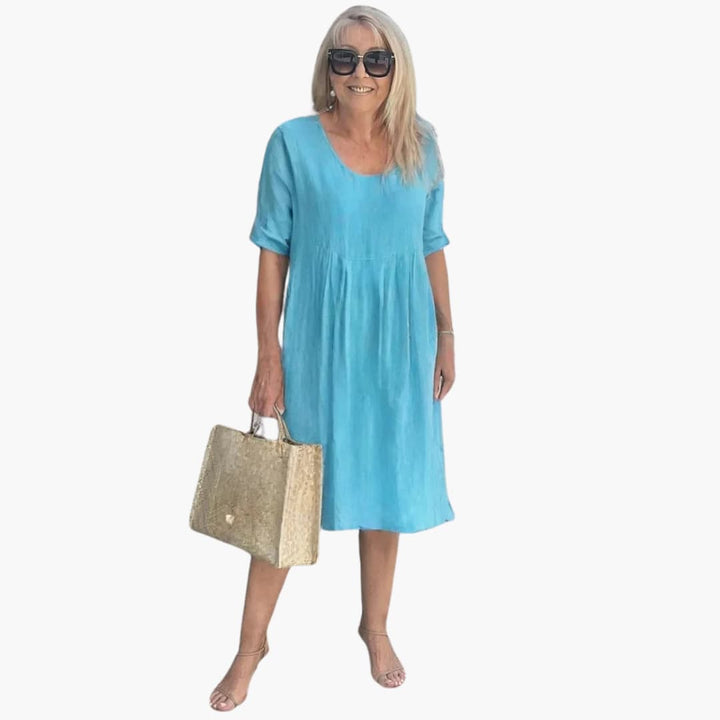 Morgan & Brooke | Pocketed Relaxed-Fit Jersey Tunic Dress