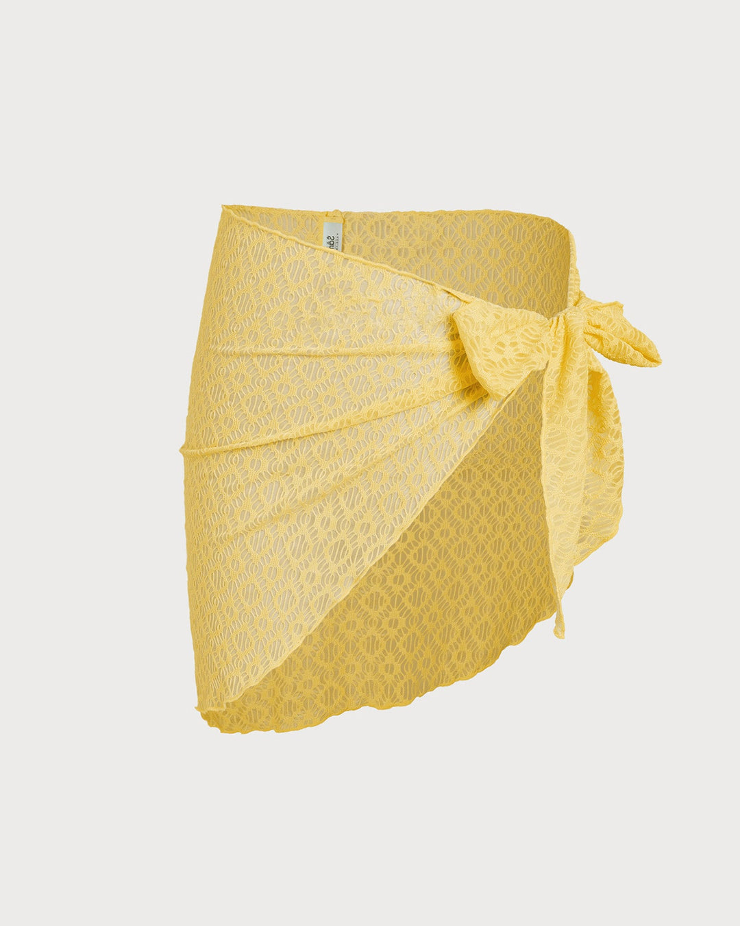 Morgan and Brooke | Jacquard Textured Bikini Set for Women in Yellow