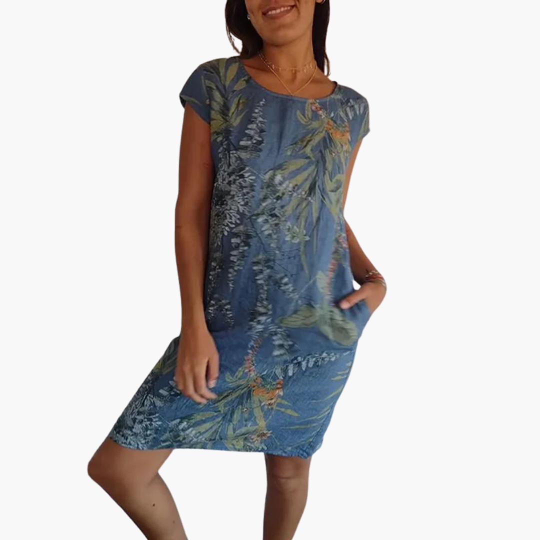 Morgan & Brooke | Navy Relaxed Fit Jersey Dress
