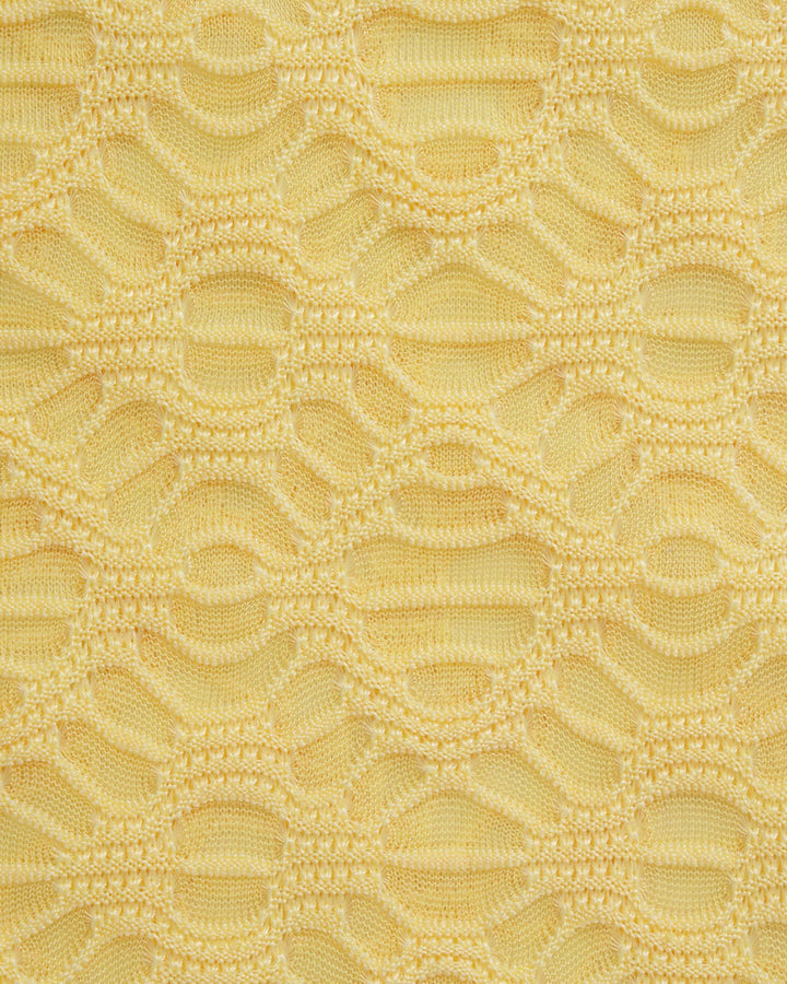 Morgan and Brooke | Jacquard Textured Bikini Set for Women in Yellow