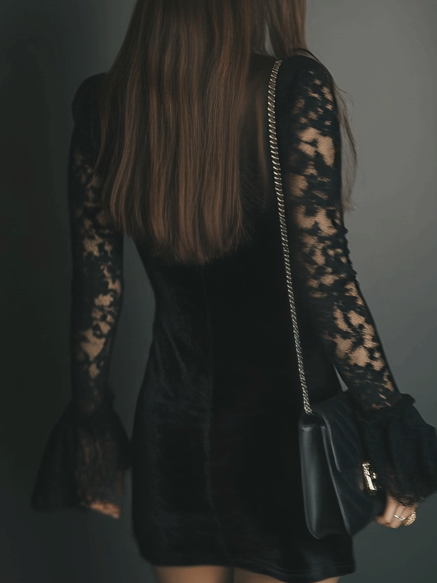 Morgan & Brooke | Velvet Evening Dress