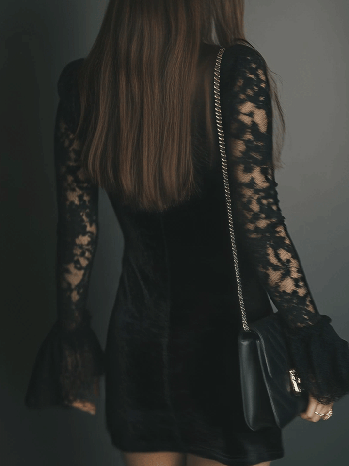 Morgan & Brooke | Velvet Evening Dress