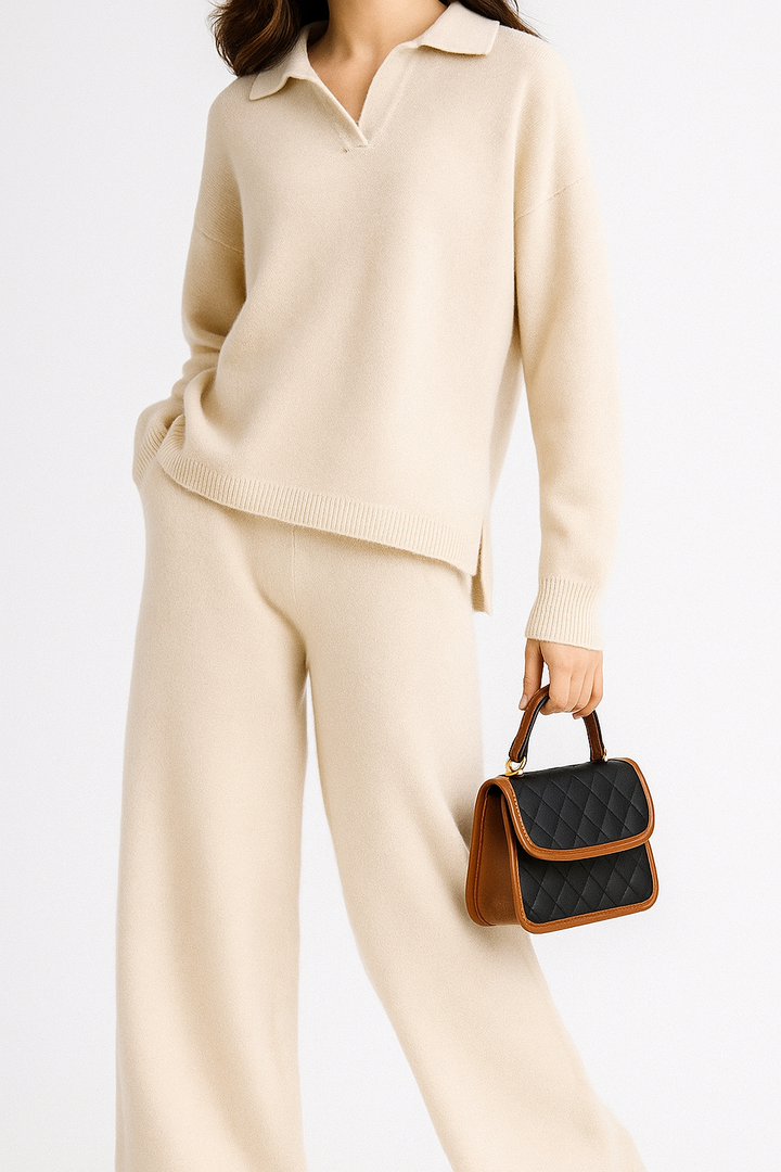 Morgan and Brooke | Polo Knit Set