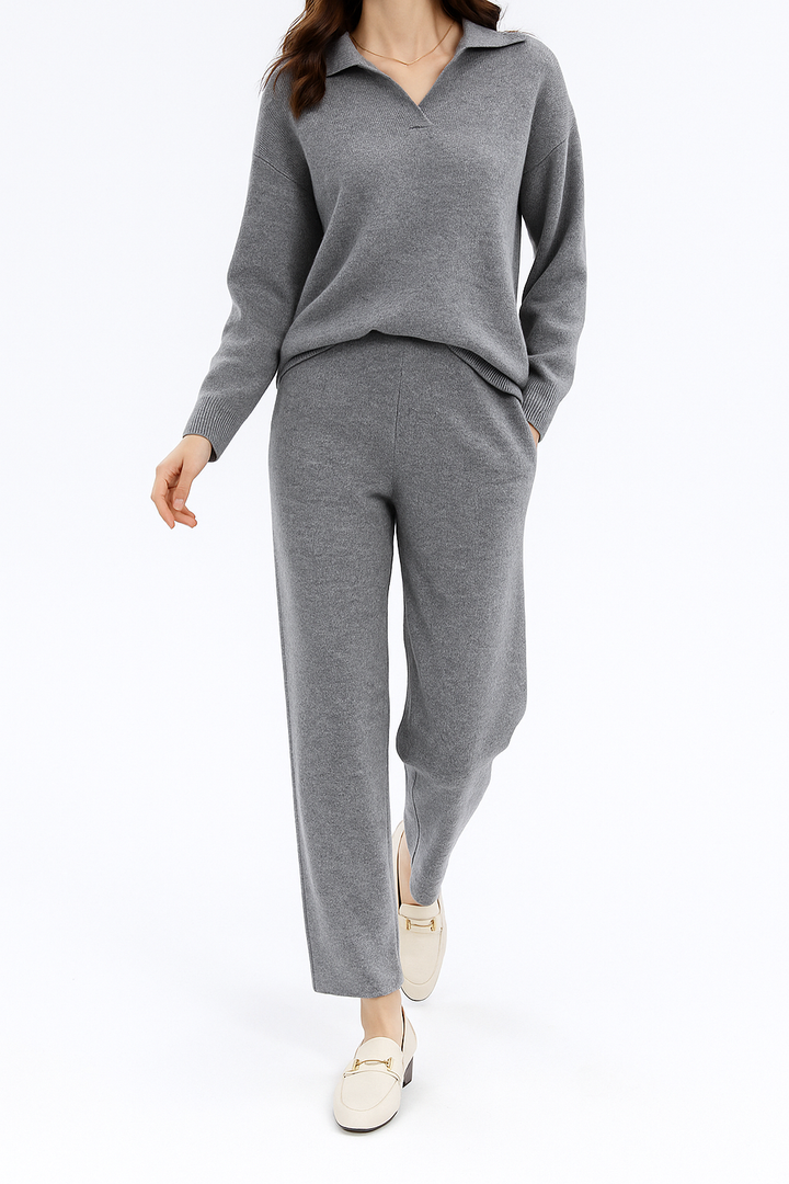 Morgan and Brooke | Polo Knit Set