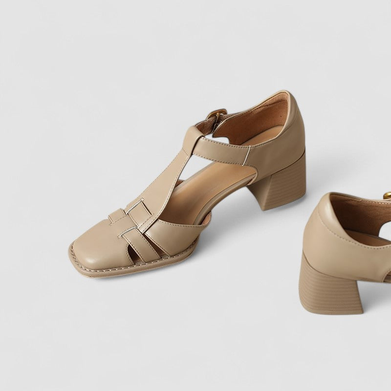 Morgan and Brooke | Orthopedic T-Strap Block Heels