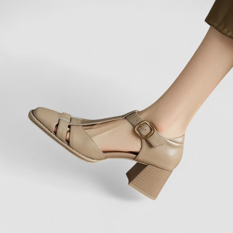 Morgan and Brooke | Orthopedic T-Strap Block Heels