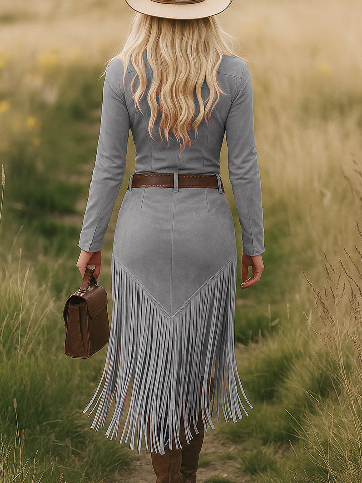 Morgan & Brooke | Tassel Casual Dress