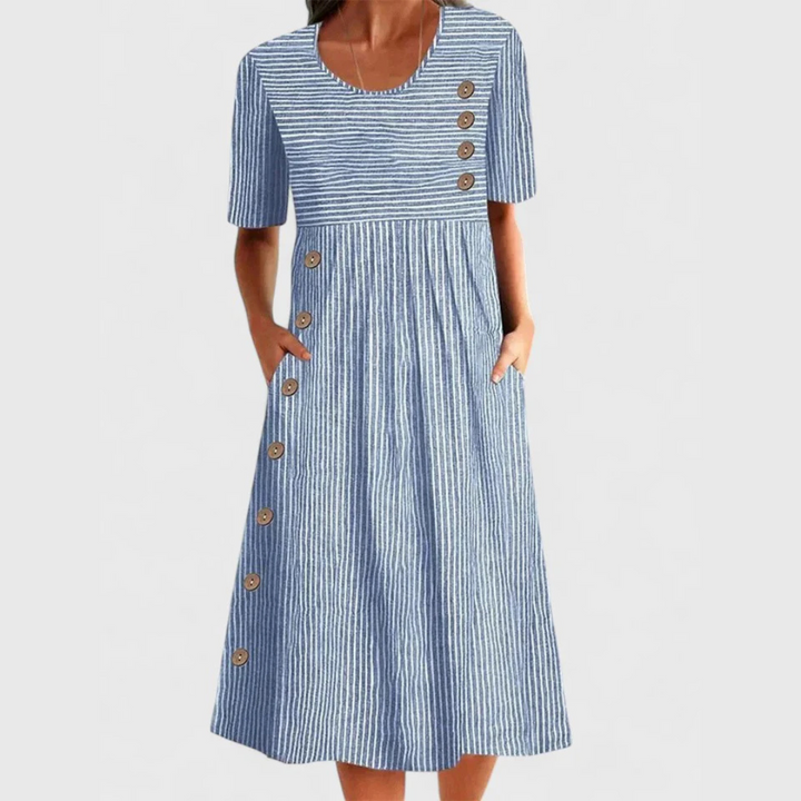 Morgan and Brooke | Striped Midi Dress