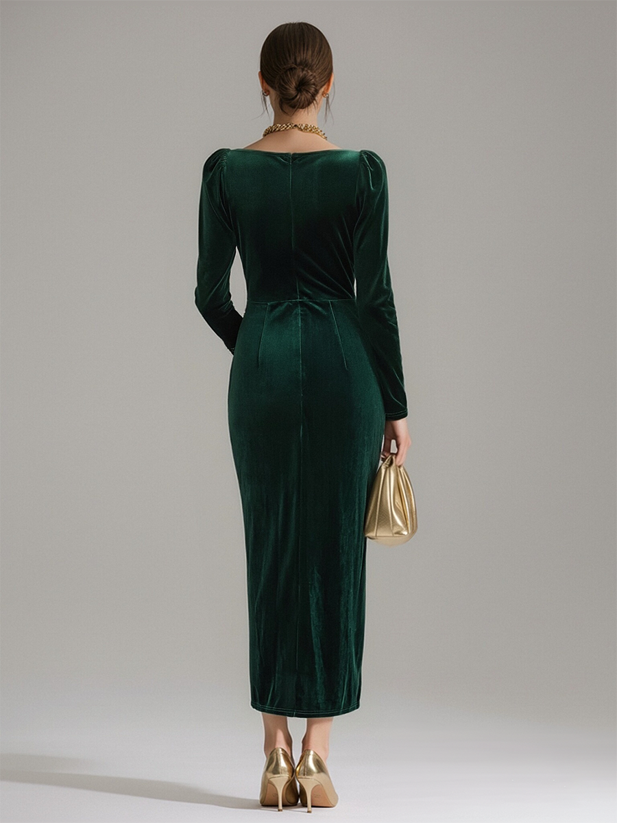 Morgan & Brooke | Velvet Evening Dress