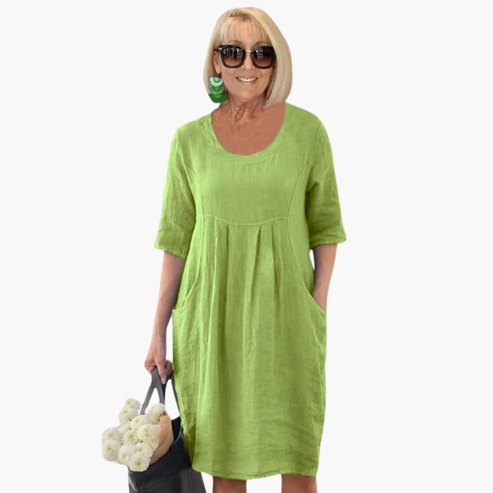 Morgan & Brooke | Pocketed Relaxed-Fit Jersey Tunic Dress