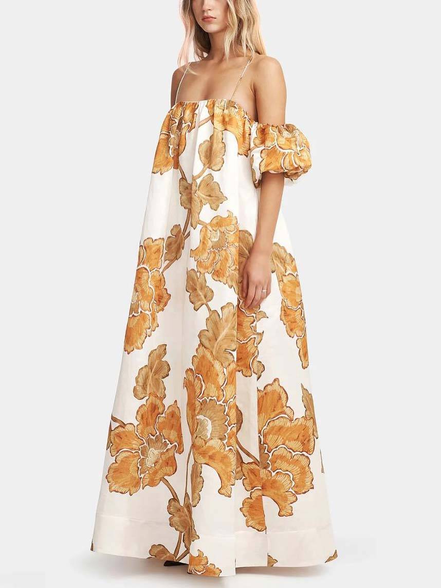 Morgan & Brooke | Floral Print Sling Dress