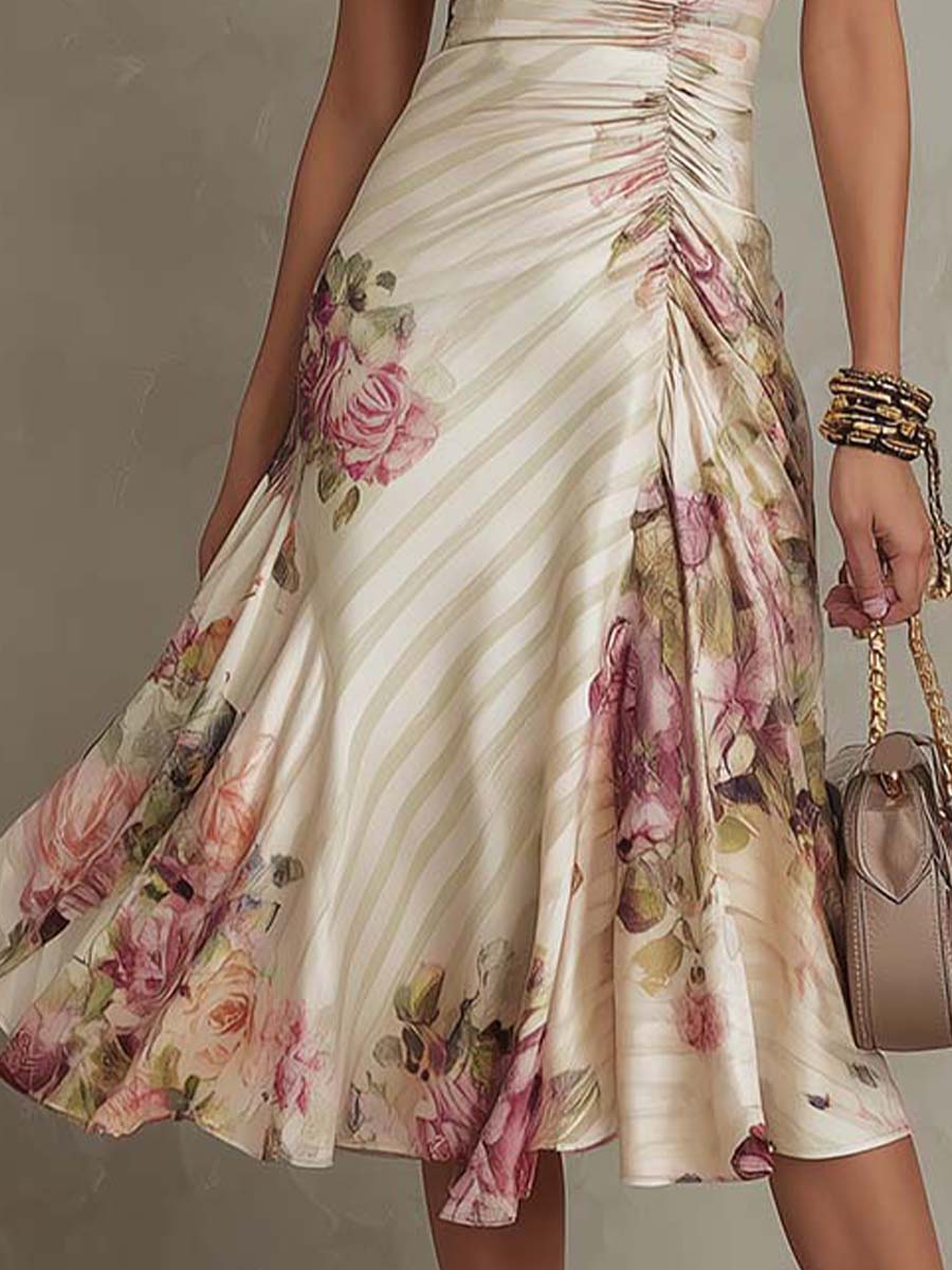 Morgan & Brooke | Chiffon Floral Evening Dress