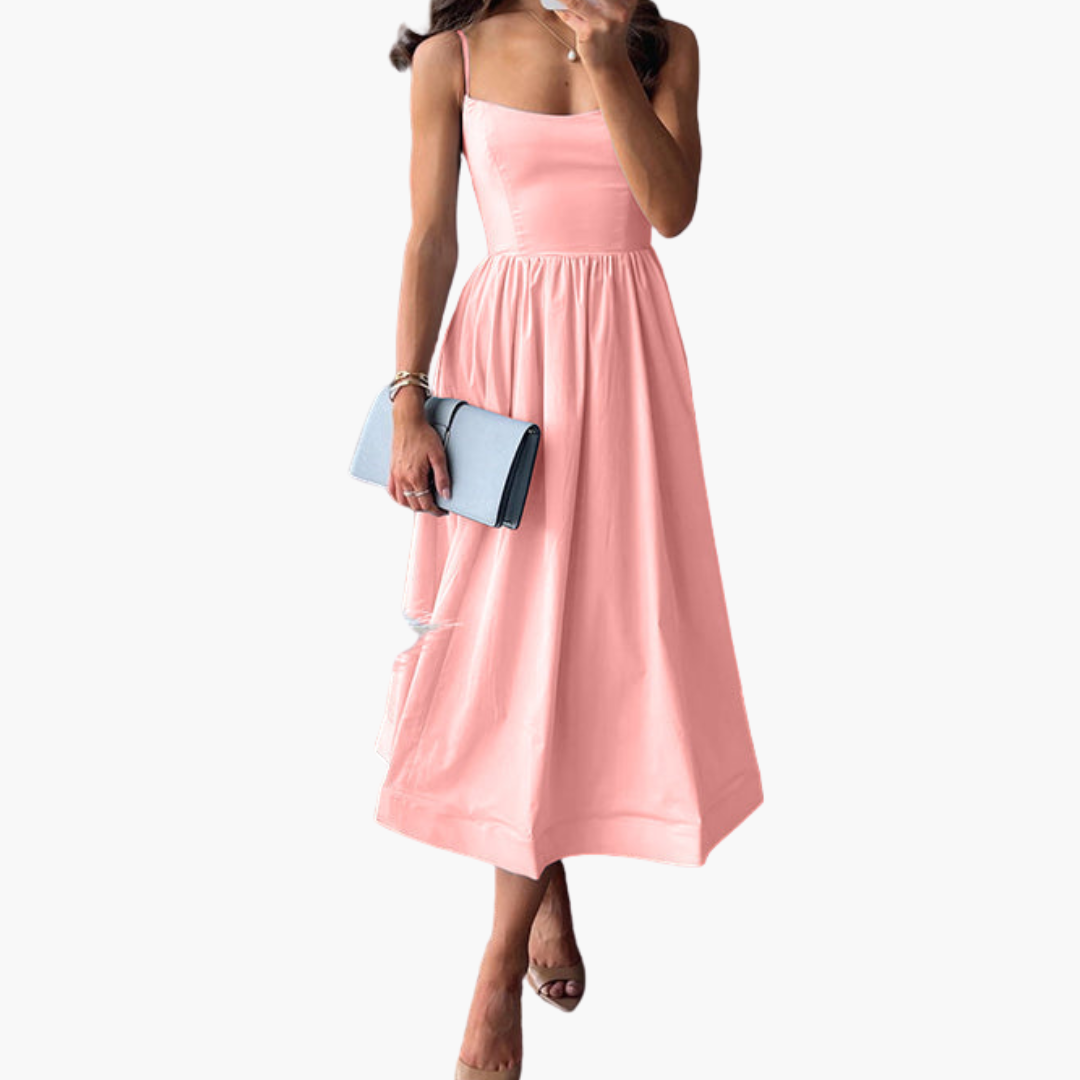 Morgan & Brooke | Strappy A-Line Midi Dress