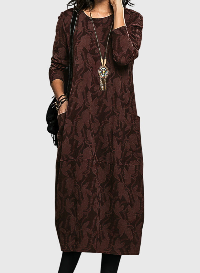 Morgan and Brooke | Casual Round-Neck Dress