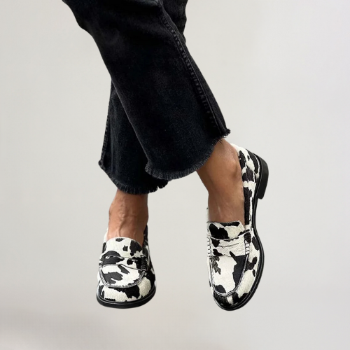Morgan and Brooke | Cow-pattern Loafers