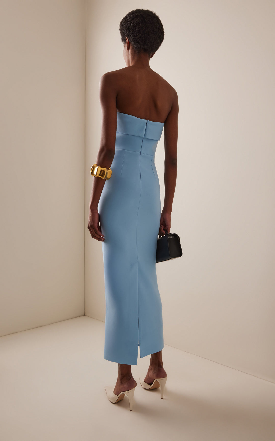 Morgan & Brooke | Bias-Cut Maxi Satin Dress